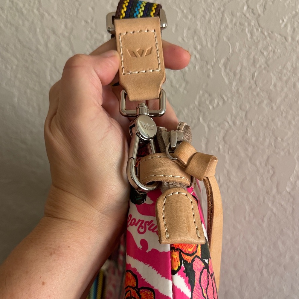 Consuela Pink Floral Crossbody Bag - Picture 6 of 11